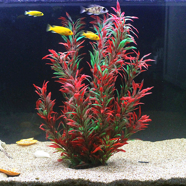 Fish Aquarium Home - نباتات اصطناعية نادرة لأحواض السمك بطول