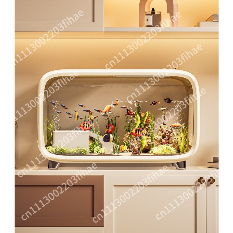Fish Tank Filter - حوض سمك منزلي لغرفة المعيشة مع