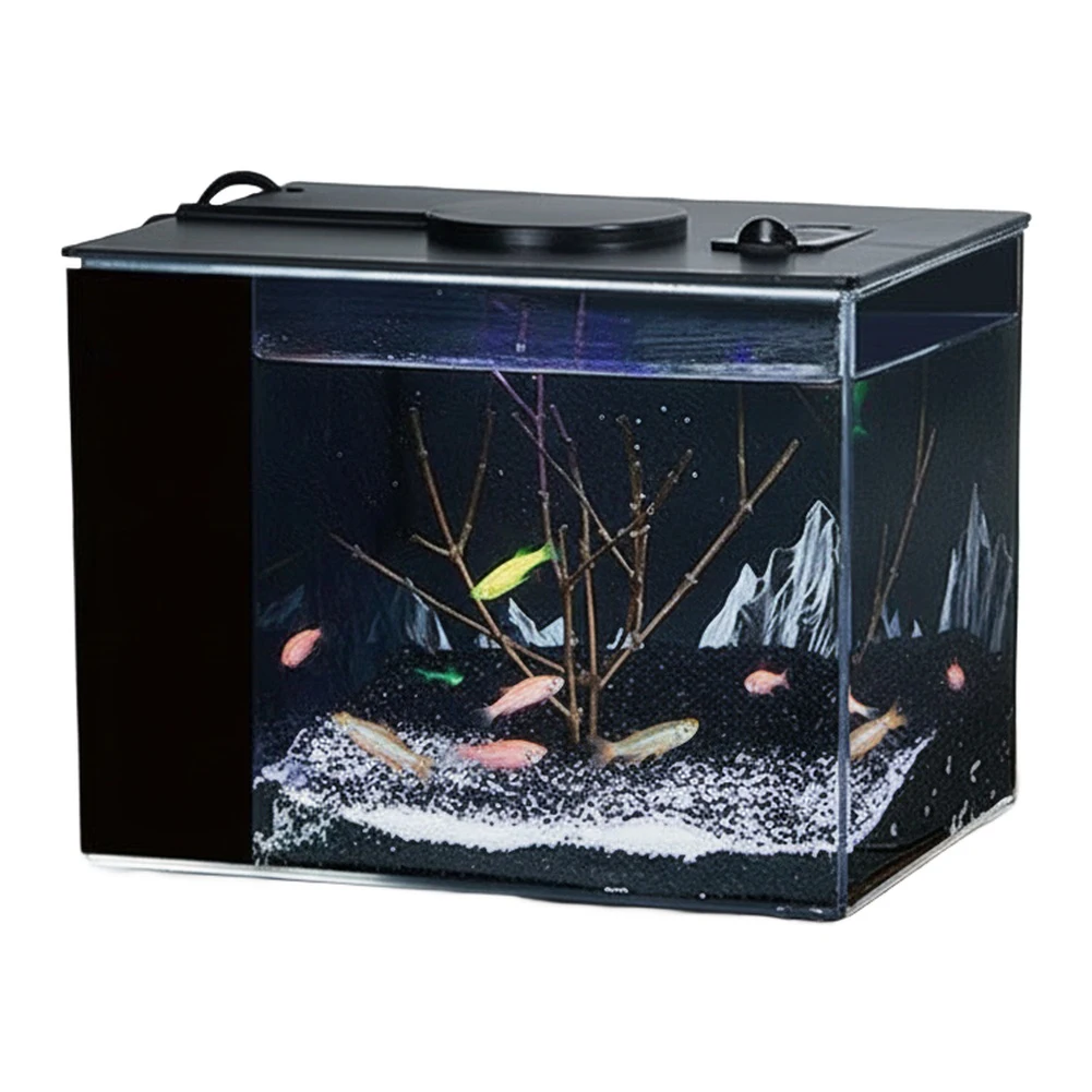 حوض أسماك ذاتي الدورة مع مضخة  - مراجعة Fish Aquarium Home وسعره