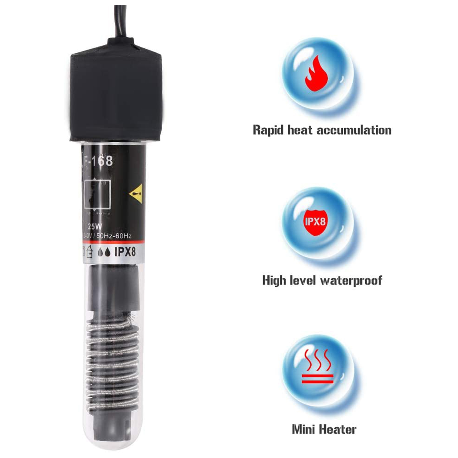 سخان حوض سمك صغير غاطسة خزان ا - مراجعة Fish Tank Heater وسعره