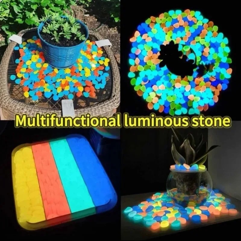 100-1000 قطعة حجر مضيء حديقة خ - مراجعة Fish Tank Gravel وسعره